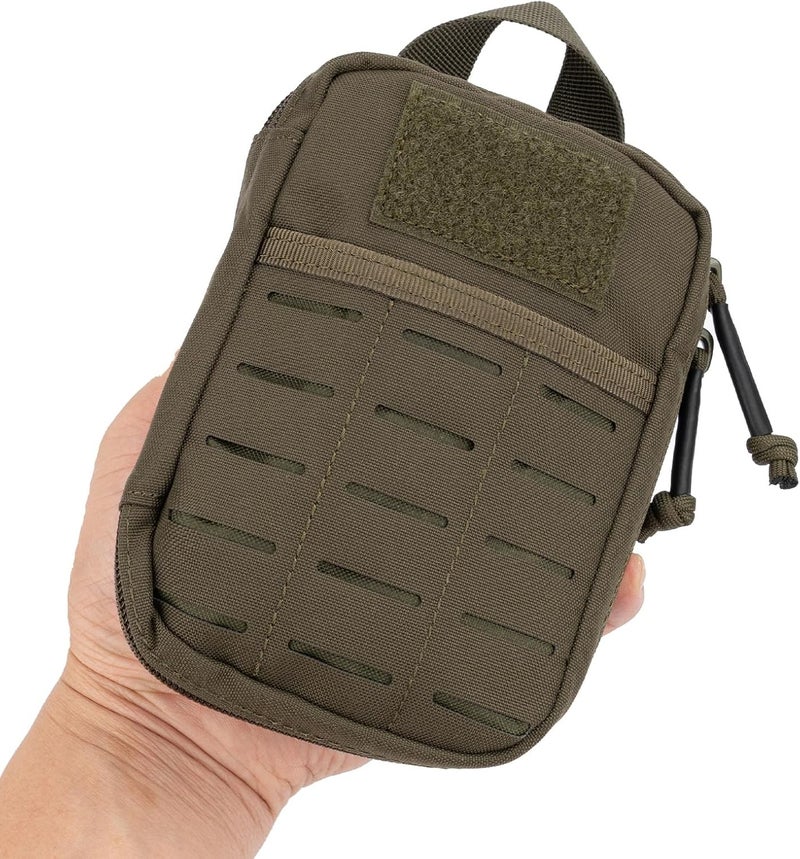 Dotacty Mini Pocket Organizer for Men EDC Gear Storage Pouch Belt/MOLLE-Compatible 6" x 4" x 1.5" Micro Nylon Bag for Multitools Flashlight Knife Pen Field Notebook Tactical Survival Outdoor Gadget - Image 1